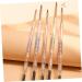 Gogogmee 5pcs Brow Pencils with Brush Brown Eyebrow Pencil Hair Double Bun Eyebrow Makeup Pencils Plastic - Buy Online on SooperMarket.com