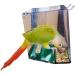 Birds LOVE Hanging Seed Catcher Tray for Small Birds - Ideal for Lovebirds, Cockatiels, Canaries, Sun Conures - Blue/Green - Buy Online on SooperMarket.com