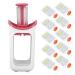 Baby Blender Food Maker Easy to Clean High Efficiency Safe Healthy Baby Food Blender for Camping for Home for School(Red)