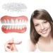 Buy Dentures & Cosmetic Veneers - Temporary Prosthesis & Silicone Tooth Plates for Men & Women - 2PCs International Shipping - Buy Online on SooperMarket.com
