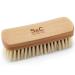 Stone and Clark Horse Hair Shoe Brush - Polish Your Leather to Perfection - Shoe Polish Brush with 100% Horse Hair Bristles & Concaved Beech Wood Handle (Premium Beige Horse Hair Brush)