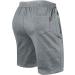 Buy ZOXOZ Men's Summer Cotton Shorts with Zipper Pockets - Gray XL | International Shipping Available - Buy Online on SooperMarket.com
