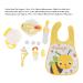 Compact Safe Baby Feeding Set - Space-Saving PP-Silicon Eating Cards for Toddlers | Perfect for Home & Travel - Relief for Discriminative Eating - Buy Online on SooperMarket.com