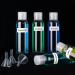 10 Empty Travel Flashing Containers with Folding Lids | Cosmetic Bottles Set with Funnel Pipette & Labels for Travel - Buy Online on SooperMarket.com