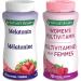 Nature's Bounty Melatonin Supplement Helps Reset Bodys Sleep-Wake Cycle 2.5mg 60 Gummies & Women's Multivitamin Helps Maintain Good Health 70 Gummies