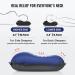 Hikenture Self Inflating Camping Pillow - Ergonomic 3D Support, Portable & Compressible Travel Pillow for Sleeping - Blue - Buy Online on SooperMarket.com