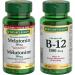 Nature's Bounty Melatonin 10mg 120 Count Value Size Helps Reset Body's Sleep-Wake Cycle Reduce Effects of Jet-lag Reduce Time it Takes to Get to Sleep & Time Release Vitamin B-12 Tablet 1500 mcg