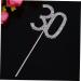 CORHAD Glitter 30th Birthday Cake Toppers Crystal 30th Anniversary Cake Toppers Bling Number Wedding Decoration Cake Decor Diamond Decor Cupcake Toppers Paper Cup Rhinestones - Buy Online on SooperMarket.com