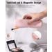 FERYES Magnetic Makeup Brush Holder - Portable Silicone Organizer for Travel | Soft Pink Cosmetic Storage - Buy Online on SooperMarket.com