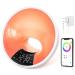 Edup in Lichtwecker Wake Up Light Smart Wecker simulates sunrise Bluetooth speaker app control 4 alarm clock snooze 16 million night light 7 natural tones dimmable usb connection radio adapter white