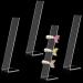 8 Pieces Clear Acrylic Hair Clip Display Stand Barrette Display Stand Holder L-Shaped Hairpin Display Holder Hair Clip Organizer Stand Holder Hair Clip Stand Holder for Teen Girls  Transparent