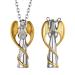 Prosteel urn chain personalized cross/maria/life tree trailer necklace memorial ash pendant with 55cm/50cm chain chain stainless steel/18k gilded memory jewelry accessory 05 gold not personalized