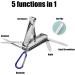 5in1 Multi Tool Nail Clippers Ultra Slim Foldable Multifunctional Pocket Nail Cutter With Nail File Nose Hair Scissors Screwdriver Key Chain Portable Mini Multi Nail Clippers for Travel Hiking Camping - Buy Online on SooperMarket.com