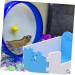 Yardwe 2 Pcs Hamster Toilet Critters Detachable Guinea Toilet Basin Chinchilla Toilet PVC Bathtub Small 15x10cmx2pcs Bluex2pcs - Buy Online on SooperMarket.com