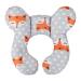 Baby Car Seat Travel Neck Pillow Infant Head Neck Support Cushion Newborn Cute Cartoon Car Sleeping Pillow Neck Rest Pillow Soft U-shaped Head Neck Protector Pillow for Pushchair Stroller Car Seat Fox