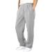Rumaozia jogging pants Men Width Baggy Sweatpants Cotton Elastic Tailles Sweathosis Pants wide leg sports pants men long breathable yoga pants classic training pants with bags 3xl o a silver
