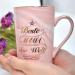 Bokalaka Mother's Day Gift - 400ml Pink Ceramic Coffee Cup with Lid & Spoon | Perfect Mom Gifts & Birthday Present | Best Mom in the World - Buy Online on SooperMarket.com