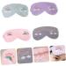 Rainbow Eye Mask Scrunchies Set - 4pcs Hair Ties with Bows and Teeth, Wired Head Wraps for Girls - Buy Online on SooperMarket.com