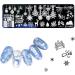 6Pcs Christmas Nail Stamp Plates Set with Various Patterns Snowflake Elk Santa Claus Christmas tree DIY Print Manicure Salon Design Perfect Christmas Nail Decoration for Professional DIY Salon - Buy Online on SooperMarket.com