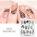 Alexnailart Flower Print Stamping Plates Set (NA015) - Manicure Template & Nail Art Tools - Buy Online on SooperMarket.com