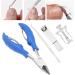 Nail Clippers Set Double Spring Toenail Clippers Ingrown Fingernail Toenail Tools Kit Nail Pedicure Clippers Toenail Corrector Professional Manicure Pedicure Tool(blue) - Buy Online on SooperMarket.com