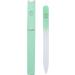 Malva Belle Crystal Glass Nail File - Professional Salon Filing Tool for Natural Nails, Double Sided Tempered Glass, Long Lasting - Pastel Green 2mm - Buy Online on SooperMarket.com