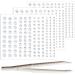 Go Ho 423 Pieces Self Adhesive Face Gems Rhinestones Body Glitter Eye Gems Diamonds Rhinestones Crystals Hair Jewels Stick on Face Jewels Rhinestones for Festival Rave 3 Sheets of Rhinestones Crystals +1 pair of tweezers