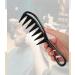 Yoezuo Wide Tooth Comb 2 PCS Curling Comb Coarse Tooth Comb Hair Comb Set Heat Resistant Antistatic Coarse Hair Comb Styling Comb for Women Men Hair Styling Salon (Black) - Buy Online on SooperMarket.com