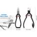 Podiatrist Toenail Clippers Heavy Duty Ingrown Toenail Clippers Thick Nail Clippers J2 Grade Stainless Steel Podiatry Ingrown Toenails Safe Tools (Black 5.5 Inch) Black 5.5 Inch - Buy Online on SooperMarket.com