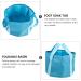 Portable Foot Massager & Soaking Basin | Foldable Travel Foot Bath 30x30cm - Blue - Buy Online on SooperMarket.com