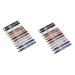 NOLITOY 24 Pcs Pearlescent Pencil Stick Eyeliner Long-lasting Eye Shadow Pen 12.5X0.5cmx2pcs Assorted Colorx2pcs