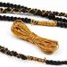 Dreadlock Braids Hair Accessories - Silver/Gold Shimmer Stretch Elastic Cord for African Braid Styling - 5M - Buy Online on SooperMarket.com