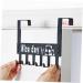 PRETYZOOM Over Door Clothes Hanger Rack Hook up On The Door Coat Rack medium Black - Buy Online on SooperMarket.com