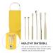Ear Wax Removal Tool Set with Silicone Ear Plugs - Golden 11.5X2.7X1cm - Buy Online on SooperMarket.com
