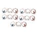 KALLORY 30pcs Alloy Oil Drop Pendant Bride Hollow Out Telephone