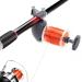 Teamaze Fishing Line Spooler Fishing Line Spooling Tools for Spinning Reels and Casting Reels Portable Fish Shape Adjustable Position Line Counter Grey