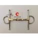 Full Cheek Curved Snaffle Bit 14MM Copper Lozenge GS & SS(UKSALES25 Horse Bits) (5.5 INCHES)