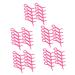 FOYTOKI 50 Pcs Perm Tools Curling Rods for Perm Hair Stretcher Rods Perming Rosy