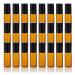 Voarge 24x 5ml of empty glass roll-on bottles with scooters brown amber roll-on glass bottles for essential oils lotions perfumes brown