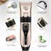 Dog Clippers Rechargeable Low Noise Cordless Pet Clippers with 4 Guide Combs and Cleaning Brush Nail Kits - Buy Online on SooperMarket.com