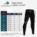 CompressionZ Men's Compression Pants - Black Large | Base Layer Running Tights for Sports - Buy Online on SooperMarket.com