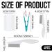Premium Flea Comb for Cats & Dogs - 4-Pack | Secure Healthy & High-Quality Animal Hair & Tear Stain Comb for Pets - Buy Online on SooperMarket.com