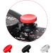 Camera Shutter Button, Upscale and Delicate Soft Shutter Release Button (3 Pack) red silver black