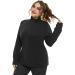 Hanna Nikole Women's Plus Size Running Jacket - Full Zip, Thumb Holes, Black 22 Plus - Buy Online on SooperMarket.com