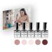 Emmi Nail Shellac/UV varnish set "I love nudes" - stable natural nail reinforcement with high gloss 1 ml (1 pack)
