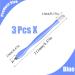 3-Piece V-Shaped Cuticle Trimmer & Pusher Set for Nail Care - Blue - Buy Online on SooperMarket.com