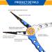 SOUFORCE Spring Bearing Fishing Pliers: Multi Functional Tool with Sheath & Anti-Lost Rope for Saltwater Fishing - Hook Remover, Line Cutter, Crimp, Split Ring Tool - Buy Online on SooperMarket.com