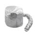 Ruilogod Silver Tone Polyester Portable Hair Drying Styling Soft Bonnet Hood Blow Dryer Connect Cap