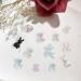 72 Pcs Aurora Teddy Bear Nail Charms - Cute 3D Animal Nail Art Decorations - Buy Online on SooperMarket.com