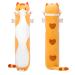Mewaii 50cm Largo Gato de Peluche Almohada Suave de Gato de Animales Mu ecas de Peluche Gato Almohada Juguetes Regalo Para Ni os Brown cat 50 cm